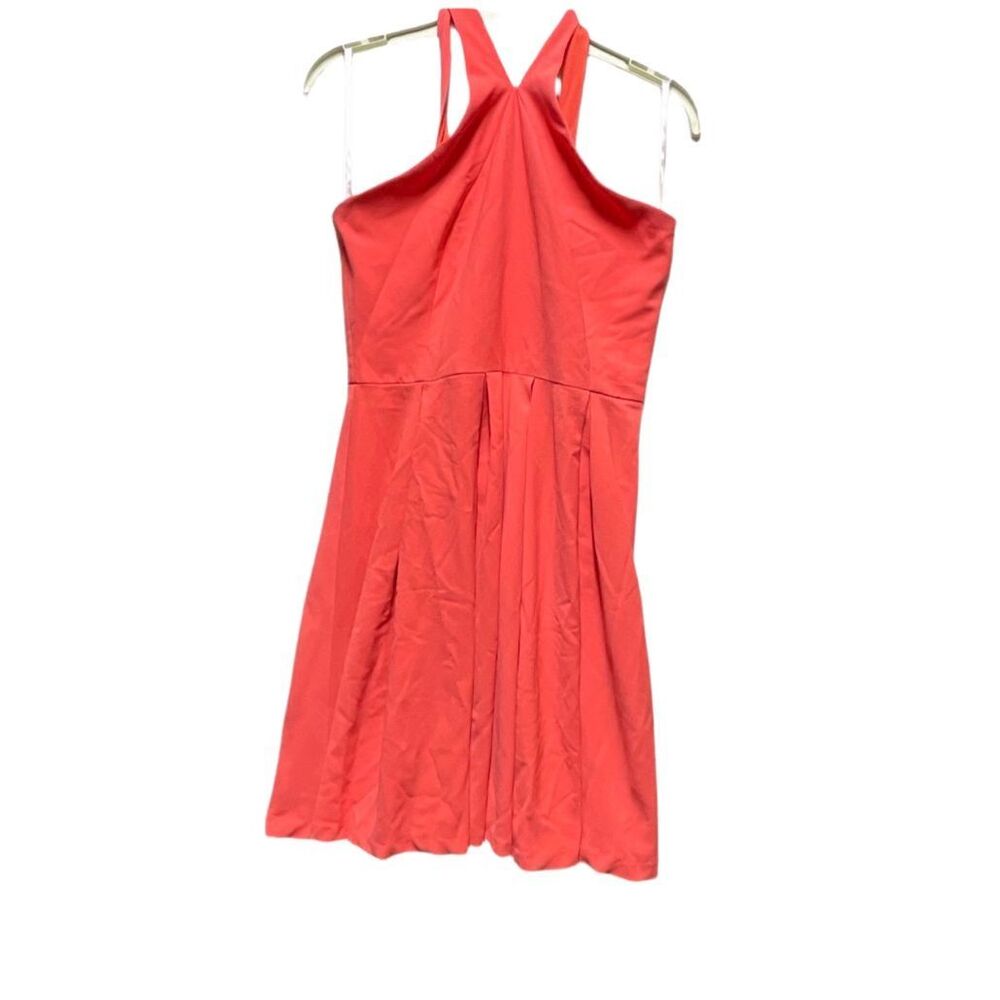 Minuet size Medium strappy fit n flare coral lined sundress